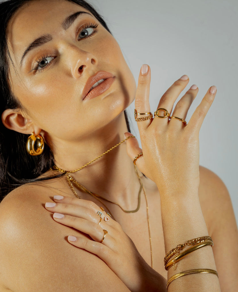 waterproof sweatproof jewellery | Gold dainty rope necklace