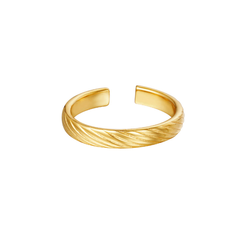 waterproof sweatproof jewellery | Gold dainty minimalist ring